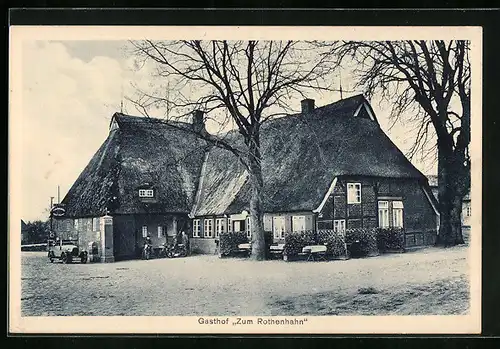 AK Rothenhahn, Blick zum Gasthof Zum Rothenhahn