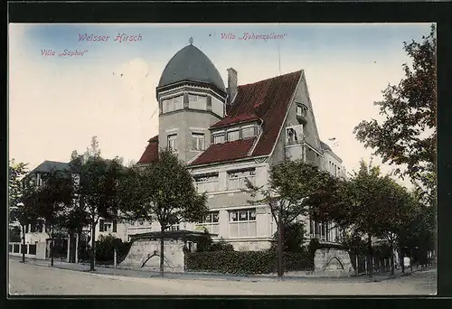 AK Weisser Hirsch, Villa Sophie und Villa Hohenzollern
