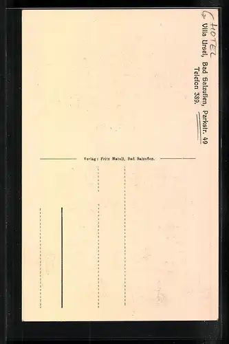 AK Bad Salzuflen, Hotel Villa Ursel, Parkstrasse 49