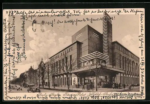AK Berlin-Steglitz, Kino Titania-Palast in der Schlossstrasse