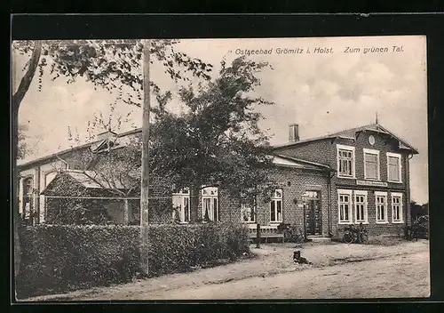 AK Grömitz i. Holst., Gasthaus Zum grünen Tal