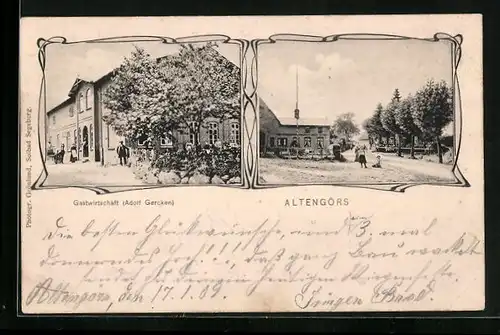AK Altengörs, Gasthaus von Adolf Gercken