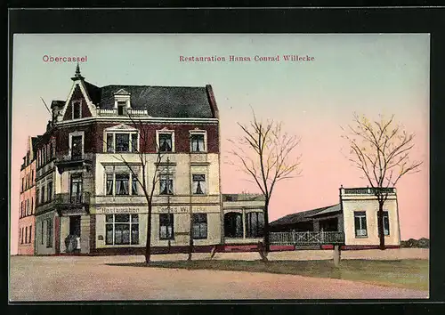 AK Obercassel, Restaurant Hansa von Conrad Willecke