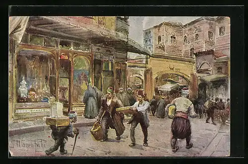 AK Constantinople, Stamboul, L`entrée du Grand Bazar