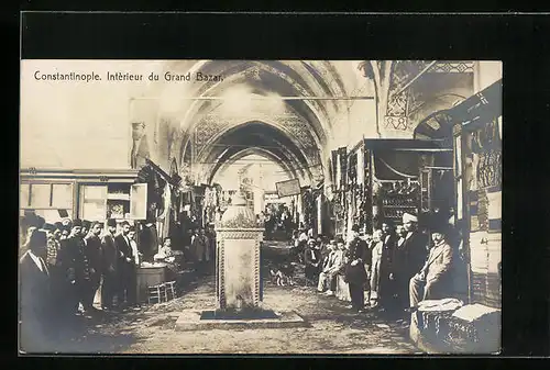 AK Constantinople, Intèrieur du Grand Bazar