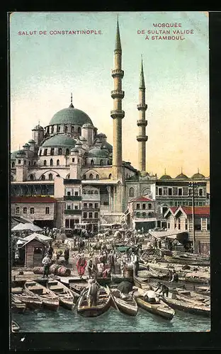 AK Constantinople, Mosquée de Sultan Validé à Stamboul