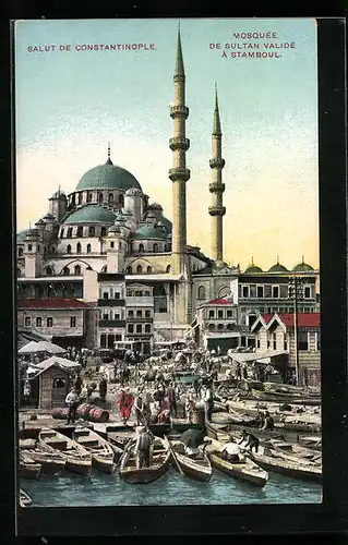 AK Constantinople, Mosquée de Sultan Validé à Stamboul