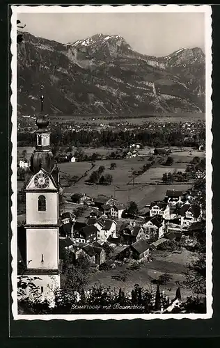 AK Schattdorf, Ortsansicht aus der Vogelschau, Bauenstöcke