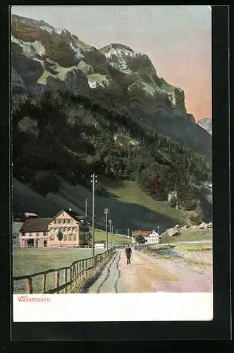 AK Wasserauen, Partie am Gasthaus Wasserauen