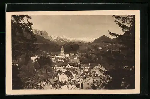 AK Bad Aussee, Partie vom Berg aus gesehen