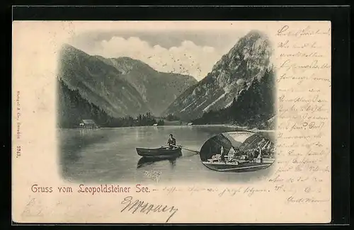 AK Eisenerz, Ruderpartie auf dem Leopoldsteiner See
