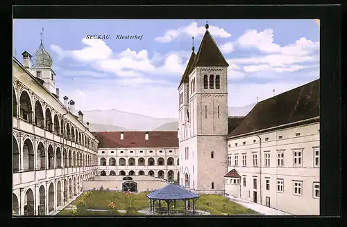 AK Seckau, im Klosterhof