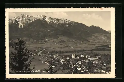 AK Admont, Panorama mit Hallermauern