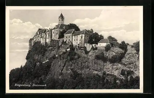 AK Riegersburg, Blick zum Schloss