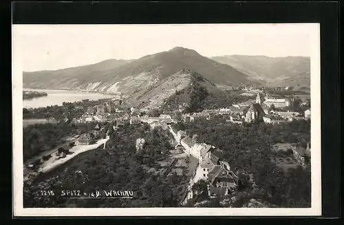 AK Spitz /Wachau, Ortsansicht aus der Vogelschau