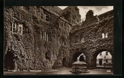 AK Mühlhausen i. Thür., im Rathaushof