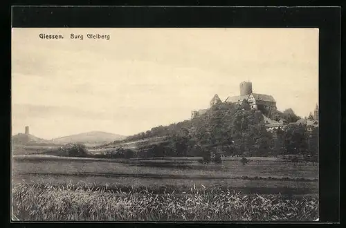 AK Giessen, Blick zur Burg Gleiberg