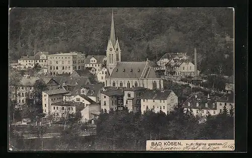 AK Bad Kösen, Blick v. d. Saline aus
