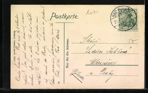 AK Bad Kösen, Blick v. d. Saline aus