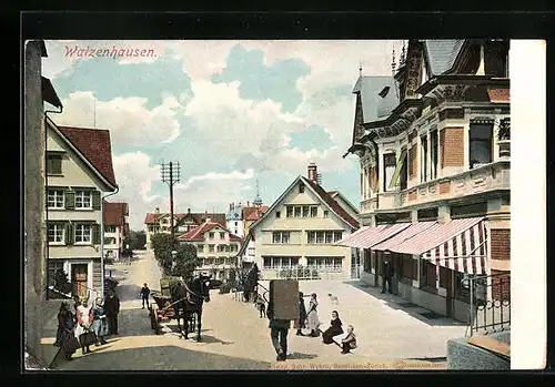 AK Walzenhausen, Strassenpartie im Zentrum
