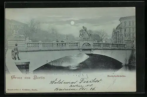 Mondschein-AK Berlin, Die Herkulesbrücke