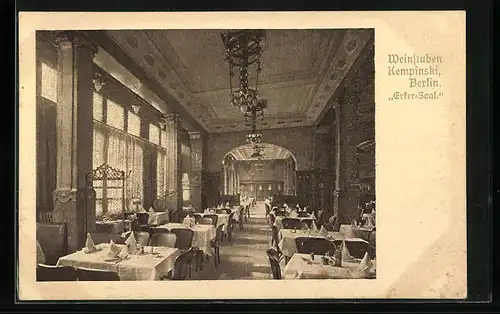 AK Berlin, Weinstuben Kempinski - Erster Saal