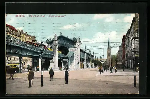 AK Berlin, Hochbahnhof Bülowstrasse