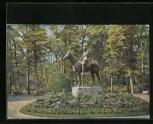 Mini-AK Berlin, Die Amazone im Tiergarten von Tuaillon