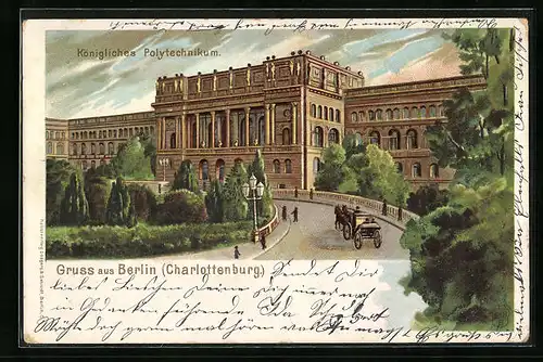 Lithographie Berlin-Charlottenburg, Königl. Polytechnikum