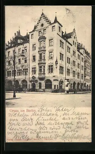AK Berlin, Gasthaus Nürnberger Hof in der Friedrichstrasse