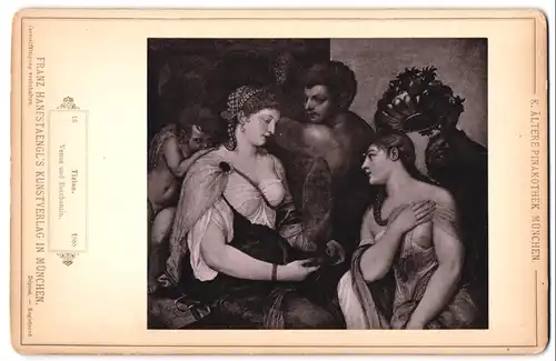 Fotografie Franz Hanfstaengl, München, Gemälde, Venus und Bacchantin nach Tizian