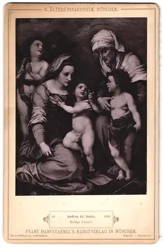 Fotografie Franz Hanfstaengl, München, Gemälde, Heilige Familie nach Andrea del Sarto