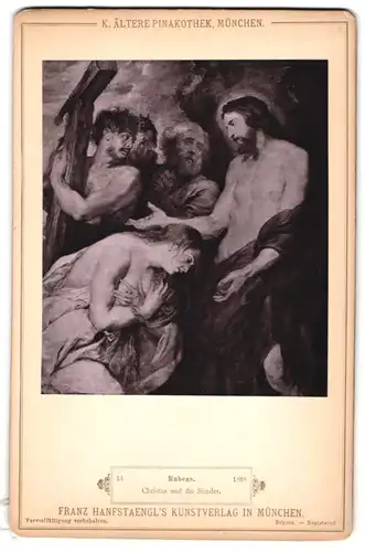 Fotografie Franz Hanfstaengl, München, Gemälde, Christus und die Sünder nach Rubens