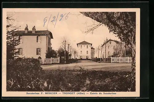 AK Tronget, Entrée du Sanatorium