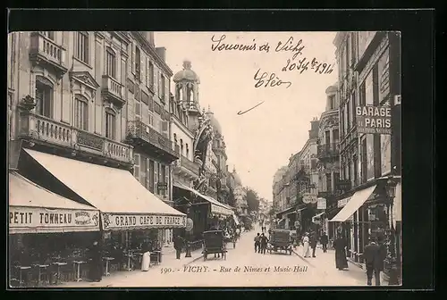 AK Vichy, Rue de Nimes et Music Hall