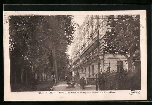 AK Vichy, Hôtel de la Grande Bretagne et Avenue des États-Unis