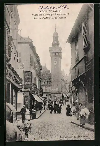 AK Moulins, Place de l`Horloge Jacquemart