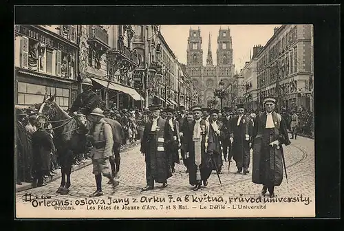 AK Orleans, Les Fetes de Jeanne d`Arc - Le Défilé - L`Université