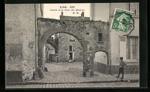 AK Gif, Entree de la Cour des Miracles