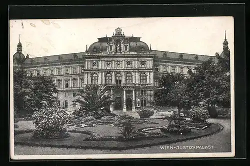 AK Wien, Justizpalast, Rondell vor dem Palast