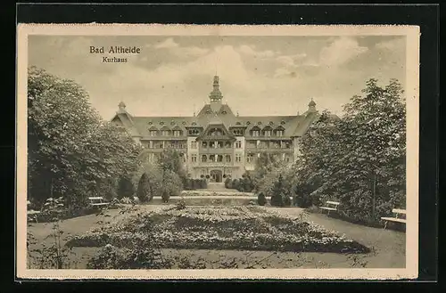 AK Bad Altheide, Parkanlage vor dem Kurhaus