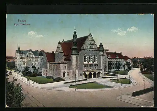 AK Posen, Strassenpartie an der königl. Akademie