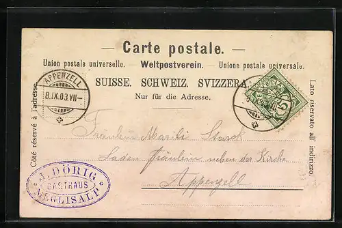 AK Meglisalp /Appenzell, Gasthaus Meglisalp