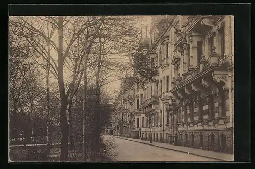 AK Fürth, Hornschuch-Promenade mit Park