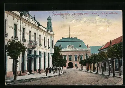 AK Balassagyarmat, Scitovszky-utcza részlet, Casinó szálloda