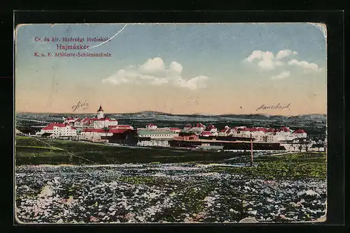 AK Hajmáskér, K. u. K. Artillerie-Schiessschule