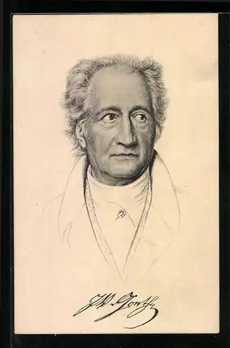 Künstler-AK Portrait Wolfgang von Goethe