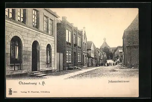 AK Oldenburg i. H., Johannisstrasse mit Kindern