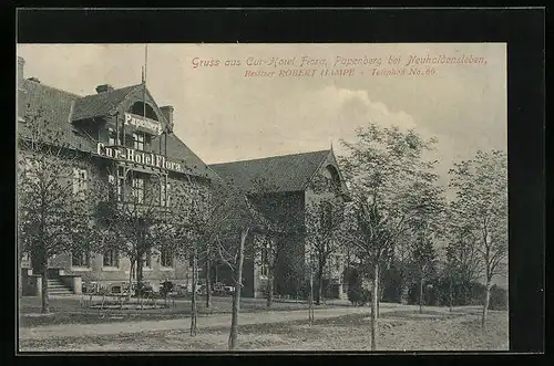 AK Papenberg bei Neuhaldensleben, Kur-Hotel Flora