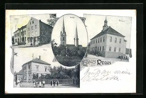 AK Regis, Rathaus, Kirche, Schule